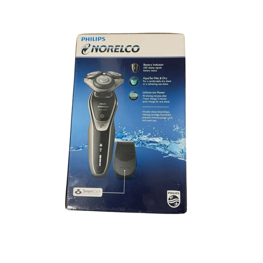 PHILLIPS NORELCO MENS TURBO POWERED ELECTRIC SHAVER‎ 5700 MULTI PRECISION BLADES